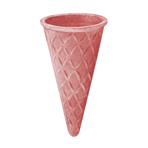 Вафельный стаканчик для мороженого конус 400 шт КОНУС 80 “МАЛИНКА”
