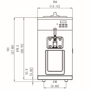 Фризер для мягкого мороженого Spaceman 6210AB-C с автопастеризацией