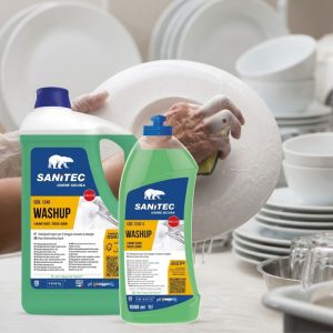 Засіб для ручного миття посуду Sanitec WASHUP Зелений лимон (1240) 5 л