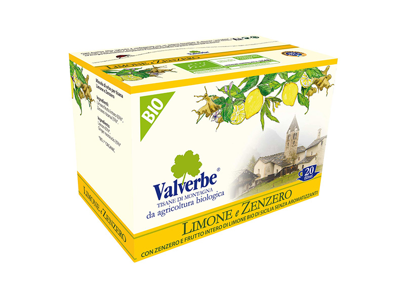 Чай Valverbe Лимон и имбирь 20 пакетиков