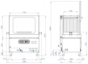 Конвейерная посудомоечная машина Mach MST110