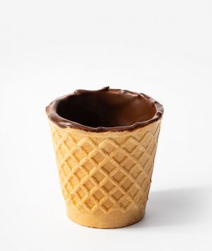 Вафельный стаканчик Proni покрытый шоколадом 30 мл 120 шт | Италия