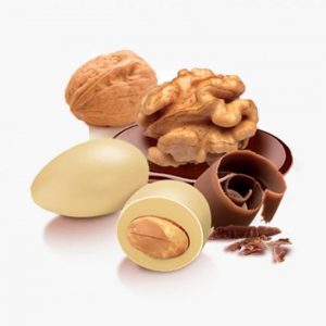 Драже миндаль в темном шоколаде с лесными орехами в глазури Papa Confetti 500 г