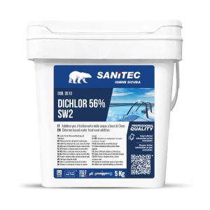 Дезинфицирующее средство для бассейнов на основе хлора гранулированное Sanitec SW2 – DICHLOR56 (2613)