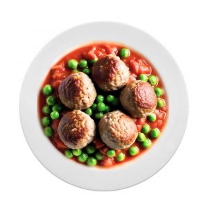 Готовый обед в лотке Фрикадельки с горохом 300 г (Италия)