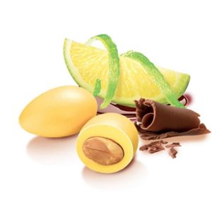 Драже миндаль в белом шоколаде с лимоном в глазури Papa Confetti 100 г