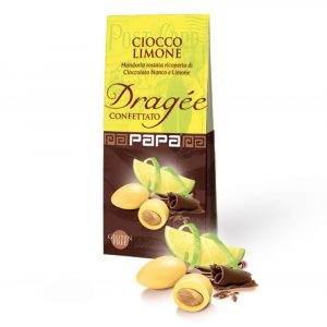 Драже миндаль в белом шоколаде с лимоном в глазури Papa Confetti 100 г